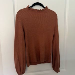 Burnt orange sweater